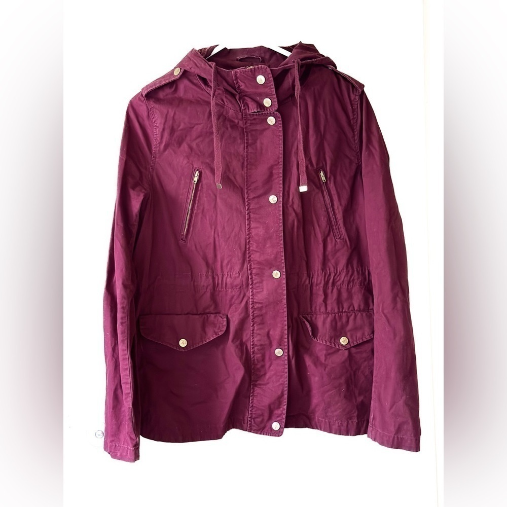 Love Tree Lightweight Hooded Utility Jacket